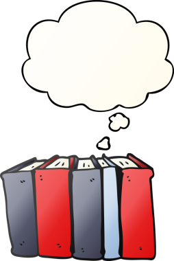 Düşünce baloncuğu olan çizgi romanlar bir insan tarafından çizilmiş.