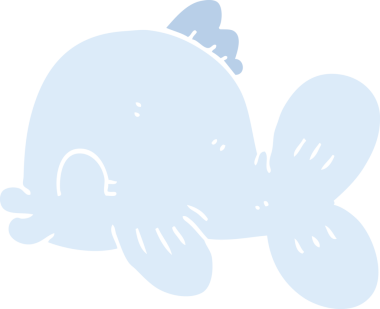 Bir insan tarafından çizilmiş karalama balığı.