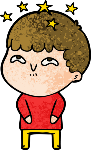 çizgi film bir insan tarafından çizilmiş hayret verici çocuk.