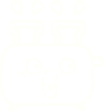 Bir insan tarafından çizilen tost makinesi tebeşiri