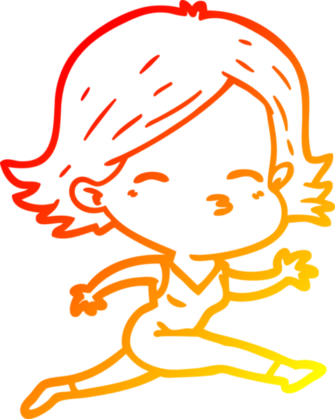 Bir insan tarafından çizilmiş bir karikatür kadın çizimi