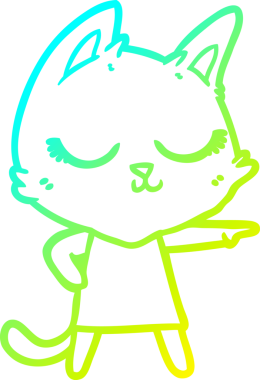 Bir insan tarafından çizilmiş sakin bir çizgi film kızı çizimi.