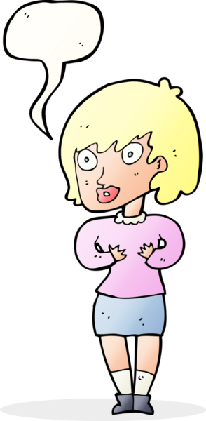 Çizgi filmdeki kadın 