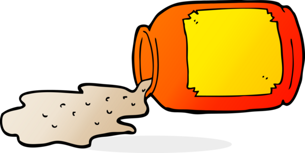 Bir insan tarafından çizilmiş karikatür kavanozu.