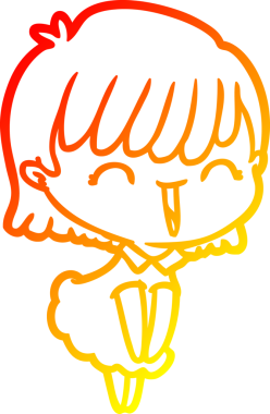 Bir insan tarafından çizilmiş bir karikatür kadın çizimi