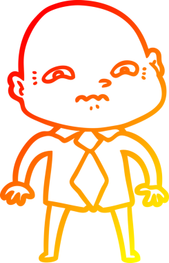 Bir insan tarafından çizilmiş karikatür çizimi.