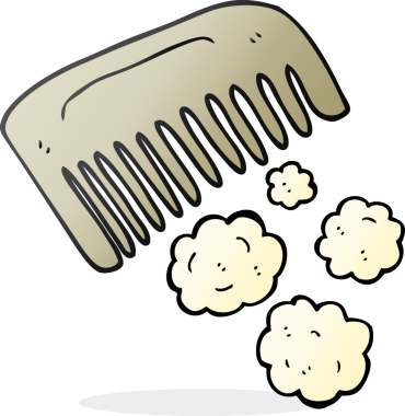 Bir insan tarafından çizilmiş serbest çizgi film tarağı