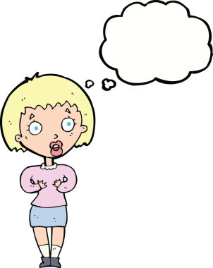 Çizgi filmdeki kadın 