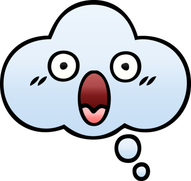 Bir insan tarafından çizilen düşünce baloncuğunun gölgeli çizimi