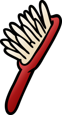 bir insan tarafından çizilmiş karikatür fırçası