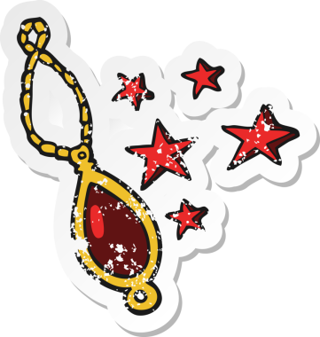 Bir insan tarafından çizilmiş büyülü bir çizgi filmin gerilimli yapıştırması.