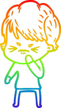 Bir insan tarafından çizilmiş karikatür çizimi.