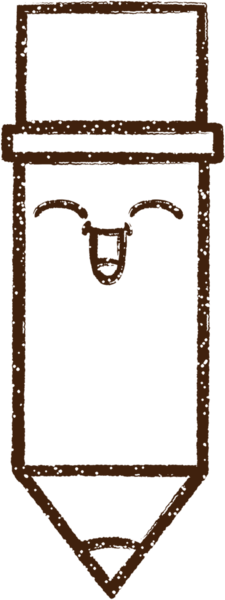 Bir insan tarafından çizilmiş kalem kömürü.