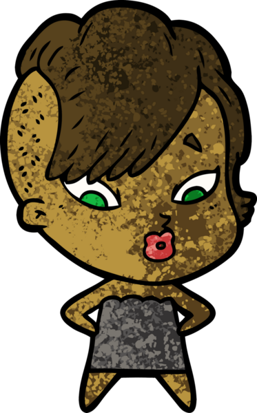 Bir insan tarafından çizilmiş bir karikatür.