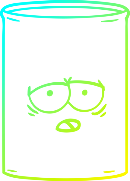 Bir insanın çizdiği karikatür petrol varilinin soğuk gradyan çizimi