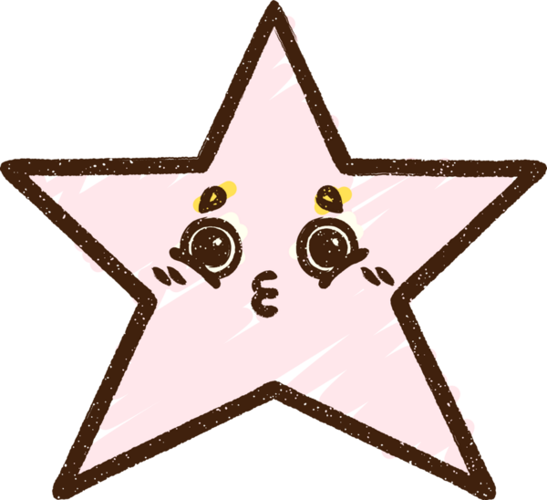 Bir insan tarafından çizilen Yıldız Tebeşiri