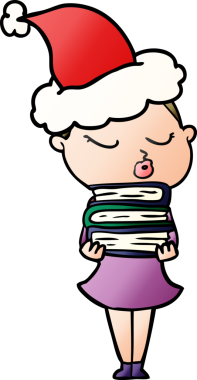 Bir insan tarafından çizilmiş sakin bir kadının el çizimi karikatürü.