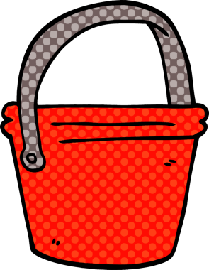 Bir insan tarafından çizilmiş karalama kovası.