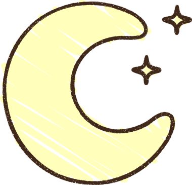 Bir insan tarafından çizilen Ay Tebeşiri