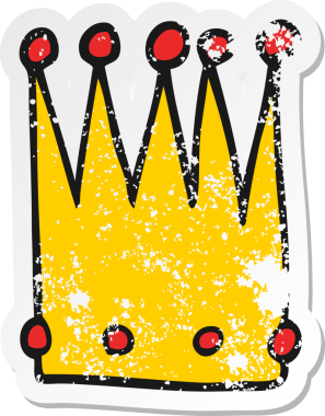 Bir insan tarafından çizilmiş basit bir karikatür çıkartması.