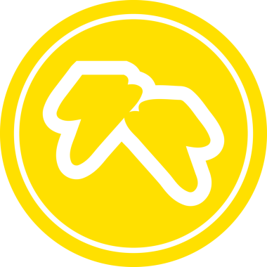 Bir insan tarafından çizilmiş dairesel simge sembolü yıldırımlar