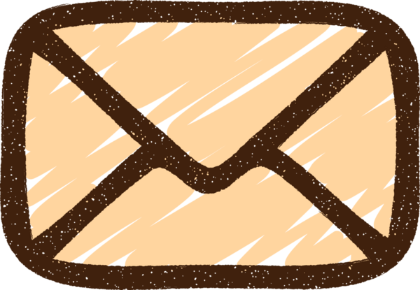 Bir insan tarafından çizilmiş Posta Sembol Tebeşiri