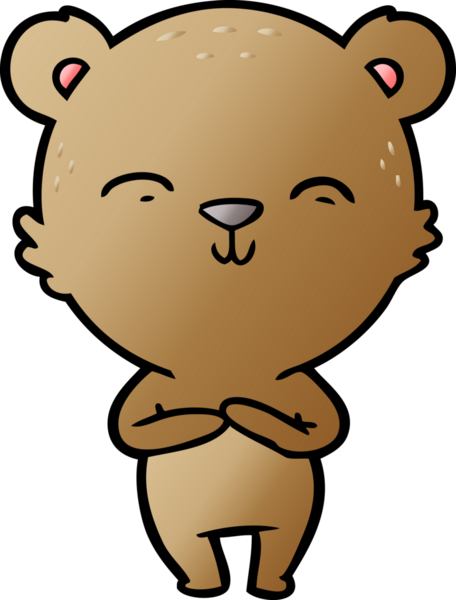 Bir insan tarafından çizilmiş bir çizgi film karakteri.