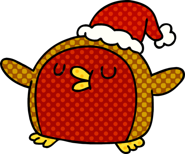 El yazısıyla çizilmiş şirin kawaii kırmızı robin bir insan tarafından çizilmiş.