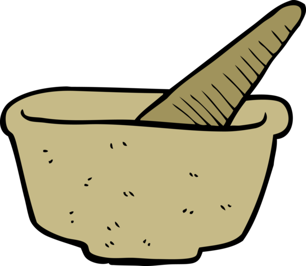 bir insan tarafından çizilmiş karikatür tokmağı ve havan topu