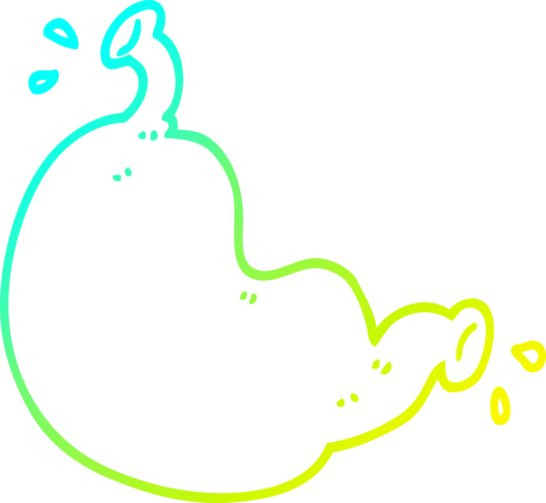 Bir insan tarafından çizilmiş bir karikatür organı çizimi