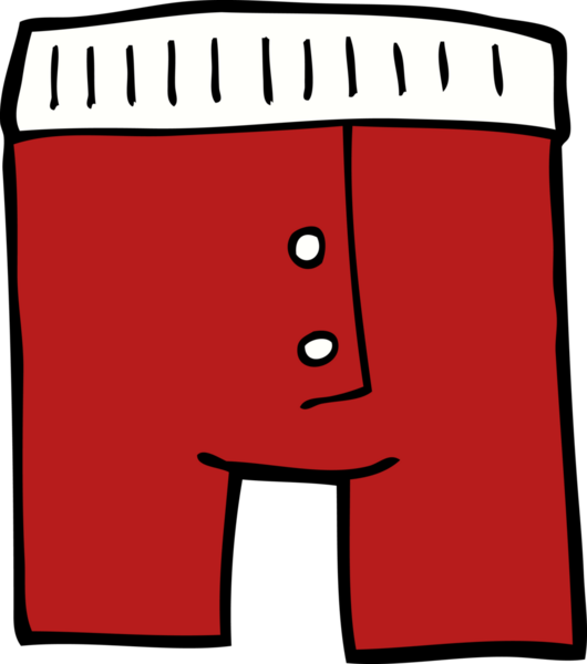 Bir insan tarafından çizilmiş karalama iç çamaşırı.