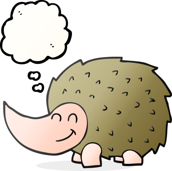 Bir insan tarafından çizilmiş serbest çizim balon kirpi.