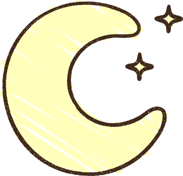 Bir insan tarafından çizilen Ay Tebeşiri