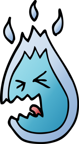 Bir insan tarafından çizilmiş karalama çığlık atan bir alev.