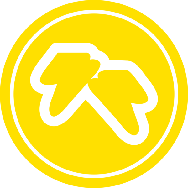 Bir insan tarafından çizilmiş dairesel simge sembolü yıldırımlar