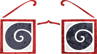 Bir insan tarafından çizilmiş hipnotik gözlüğün retro çizim tarzı karikatürü.