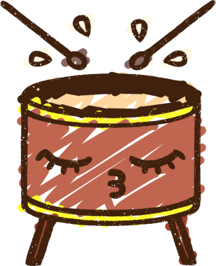 Bir insan tarafından çizilen Davul Tebeşiri