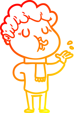 Bir insan tarafından çizilmiş, çizgi film karakteri.