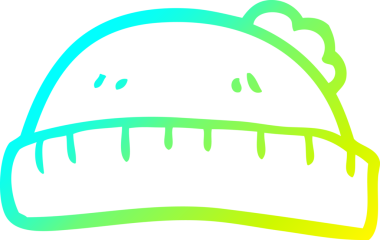 Bir insan tarafından çizilmiş bir çizgi filmin soğuk gradyan çizgisi.