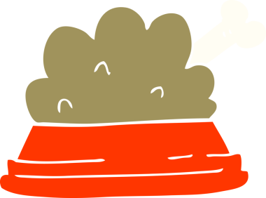 bir insan tarafından çizilmiş karikatür hayvan yiyeceği.