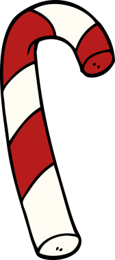 Çizgili çizgi çizgili şeker kamışı bir insan tarafından çizilmiş.