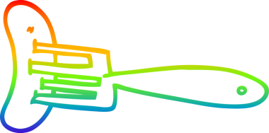 Bir insan tarafından çizilmiş çatalla çizilmiş bir çizgi film çetecisinin çizimi.