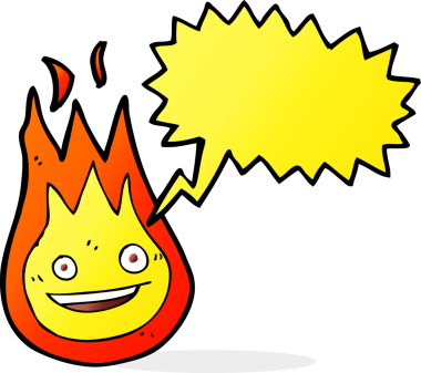 bir insan tarafından çizilmiş konuşma balonlu çizgi film dost ateş topu