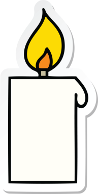 Bir insan tarafından çizilmiş şirin bir çizgi filmin çıkartması.