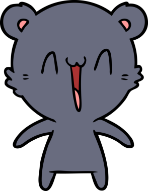 Bir insan tarafından çizilmiş bir çizgi film karakteri.