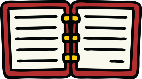 Bir insan tarafından çizilmiş güzel bir not defteri karikatürü.