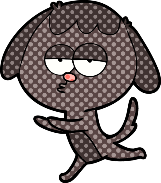 Bir insan tarafından çizilmiş, sıkılmış bir çizgi film.