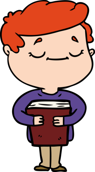 Bir insan tarafından çizilmiş kitabı taşıyan barışçıl bir adam.