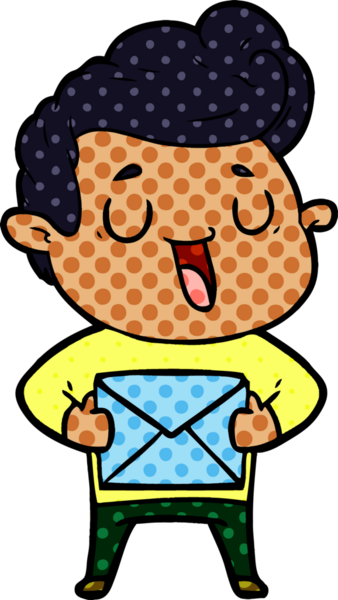 Bir insan tarafından çizilmiş mutlu çizgi film adamı.