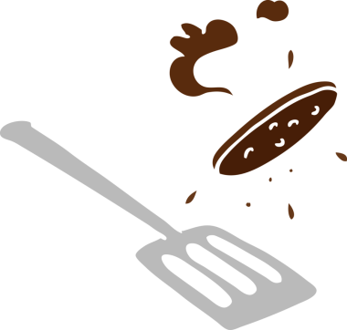 Bir insan tarafından çizilen bir hamburgerin el çizimi karikatürü